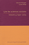 Lire les sciences sociales, tome 4